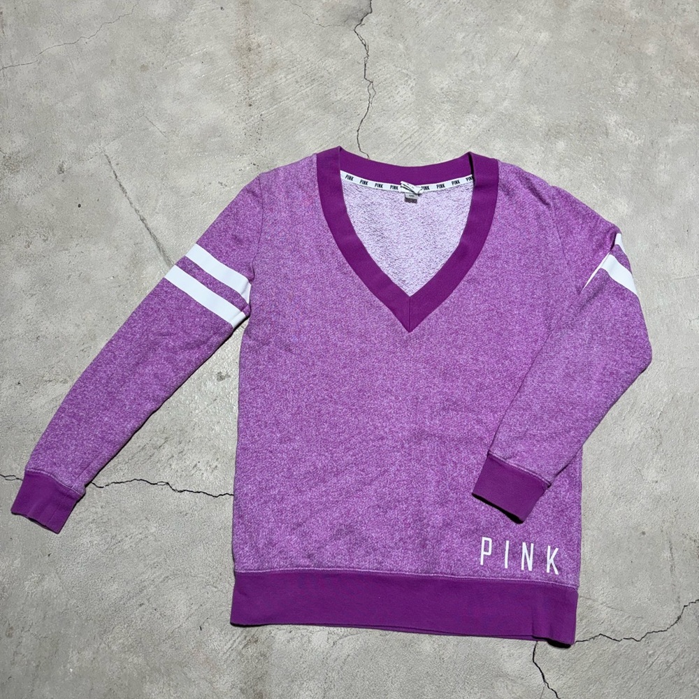 Victoria’s Secret Pink V Neck Crew Sweater